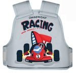 Racing Car Design Kids Safety Belt for Two Wheeler with Reflective Strips, Portable Seat Belt for Bike