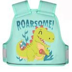 Dinosaur Cartoon Design Kids Safety Belt for Two Wheeler with Reflective Strips, Portable Seat Belt for Bike