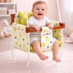 Colorful Fruit Prints Baby Swing Jhula With Comfy Bucket Swing Seat