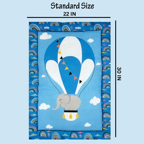 elephant in parachute cartoon print nappy change pad baby mat of standard 22 by 30 inch size by newcomers