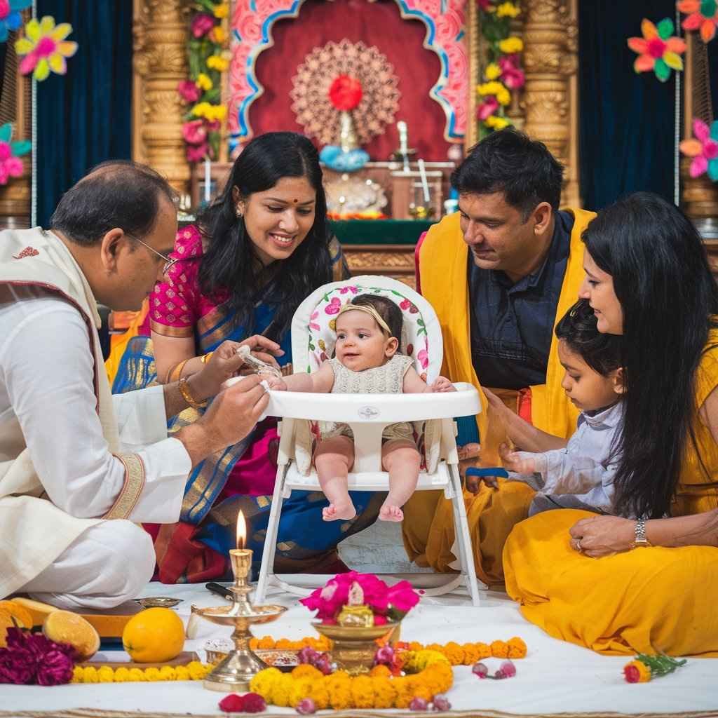 Baby Annaprashan ceremony rituals