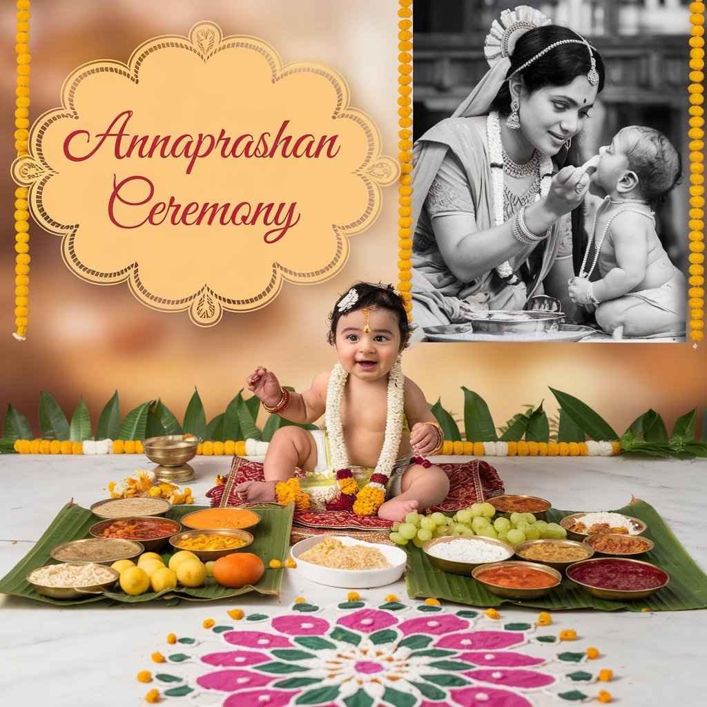 Baby Annaprashan ceremony