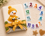 Mustard Color Easy To Carry Designer Baby Milestone Blankets Online (With 12 Months Cards) - Image 4