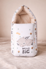 Baby Nest in Beige Color with Kids Printed Design Soft Cotton