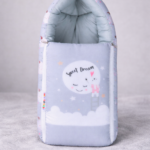 Moon Design Grey Color Cartoon Print Baby Nest