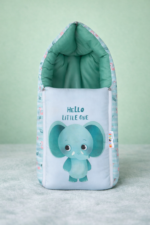 Elephant Cartoon Print Baby Nest With Super Soft Filling