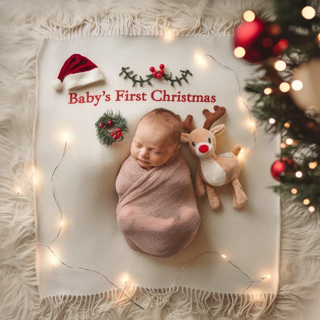 Christmas newborn photoshoot