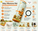 Pista Green House Print Baby Milestone Mat Online - Image 5