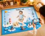 Sky Blue Multi Usage Baby Milestone Mat Online - Image 2