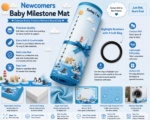 Sky Blue Multi Usage Baby Milestone Mat Online - Image 4