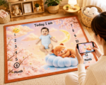 Coffee Multi-Purpose Breathable Baby Milestone Mat Online - Image 2