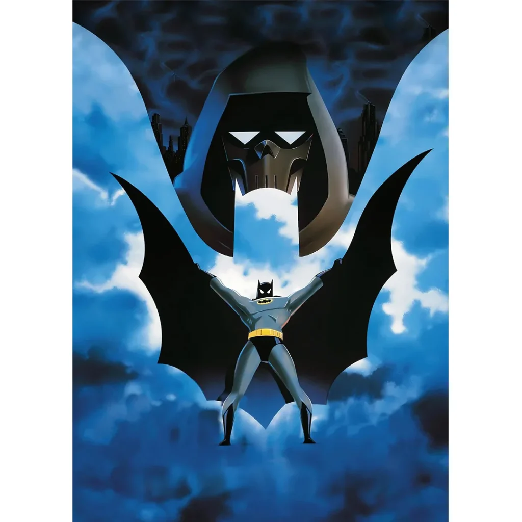 batman cartoon light blue printed best duvet comforter set that is reversible on bed made by newcomers