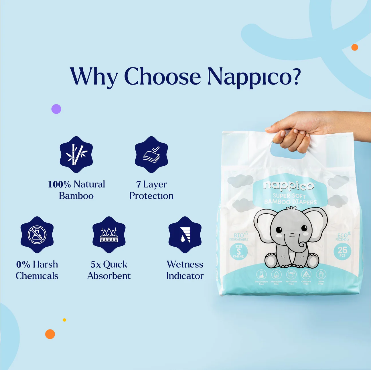 Bamboo Diapers Brand - nappico