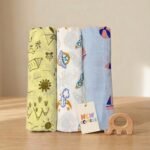 Cotton Muslin Baby Swaddle and Wrapper for Infants pack of 3