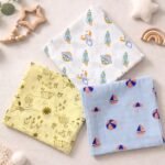 Cotton Muslin Baby Swaddle and Wrapper for Infants pack of 3 - Image 2