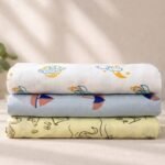 Cotton Muslin Baby Swaddle and Wrapper for Infants pack of 3 - Image 4
