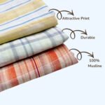 Cotton Muslin Baby Swaddle and Wrapper for Infants - Pack of 3 - Image 6