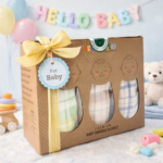 Cotton Muslin Baby Swaddle and Wrapper for New Born Baby - Pack of 3