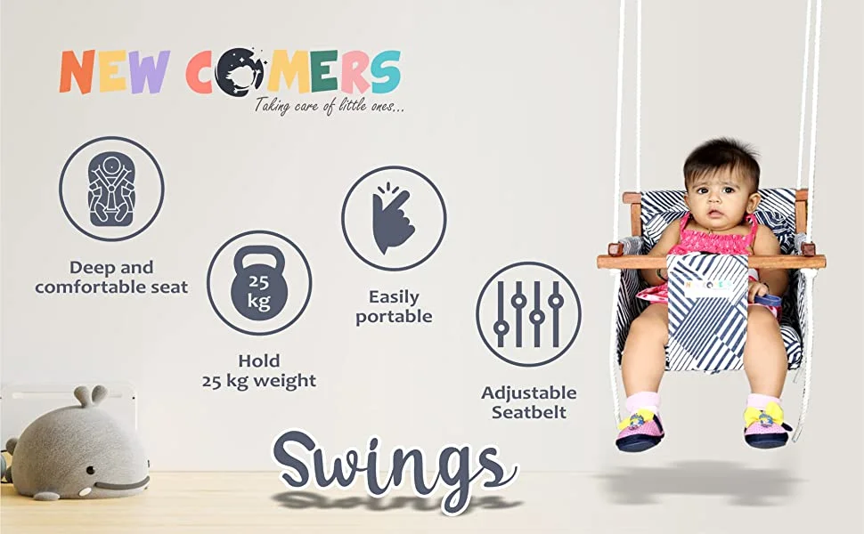 Baby swing product features explained for unlimited fun time with portable baby swings made by newcomers