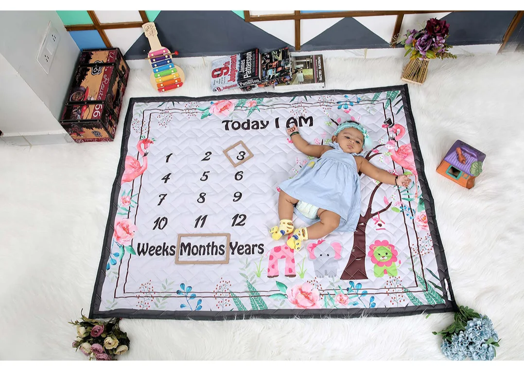 Trendy Milestone Blanket