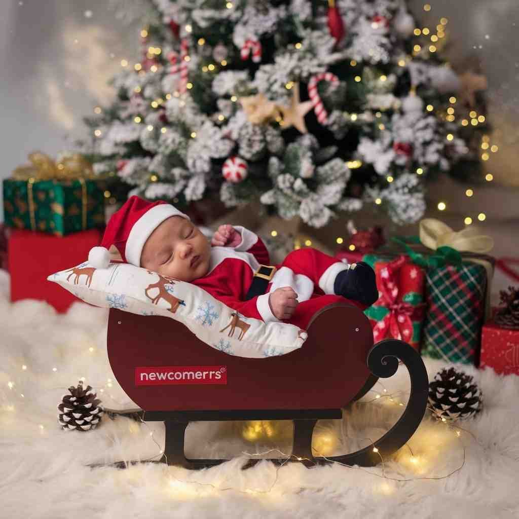 Outfits for Christmas newborn photoshoot